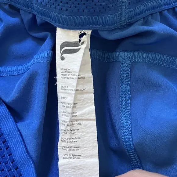 Fabletics Men's The Fundamental Short 7" Blue Size Large - Picture 10 of 10